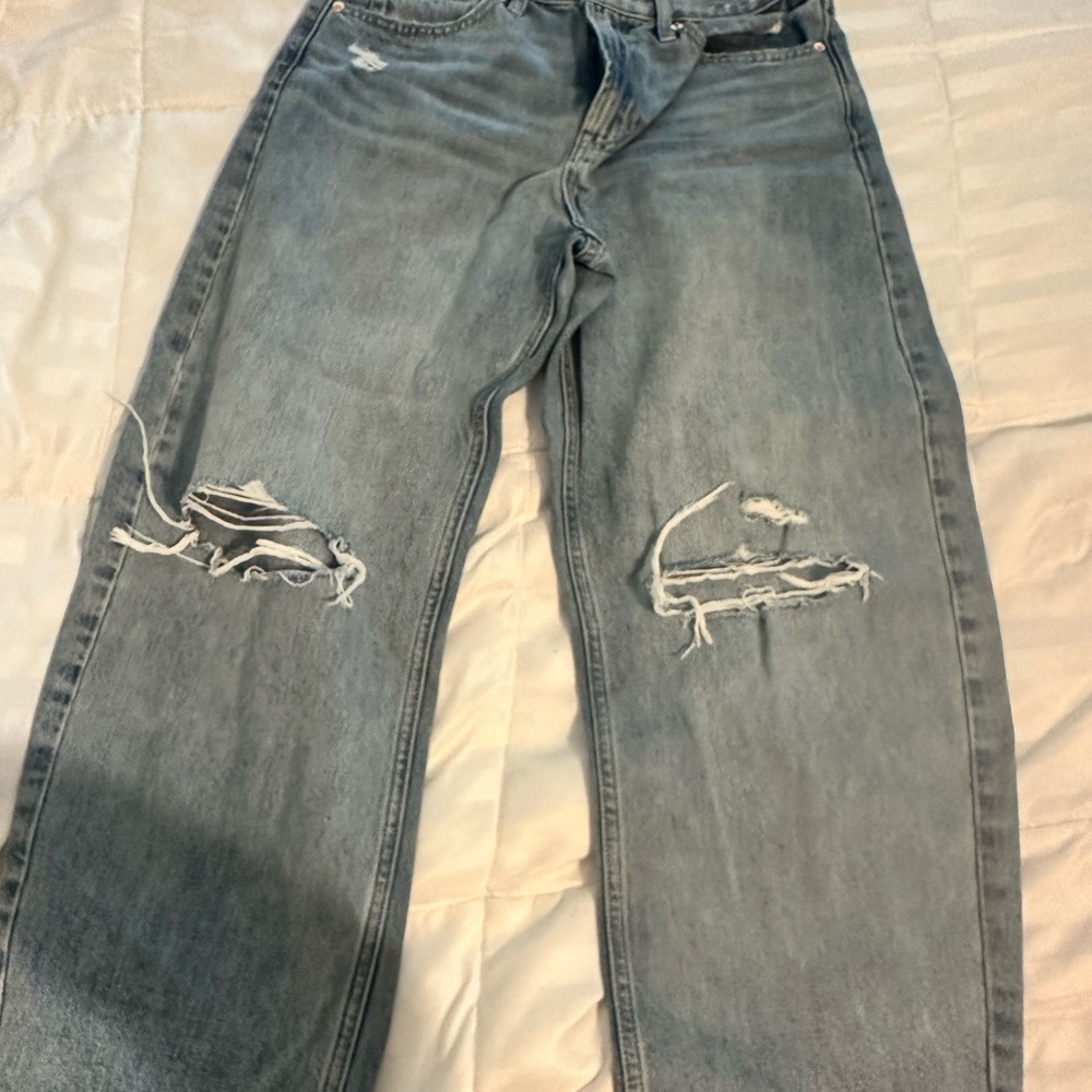 GAP Light Blue Barrel High Rise Denim Jeans